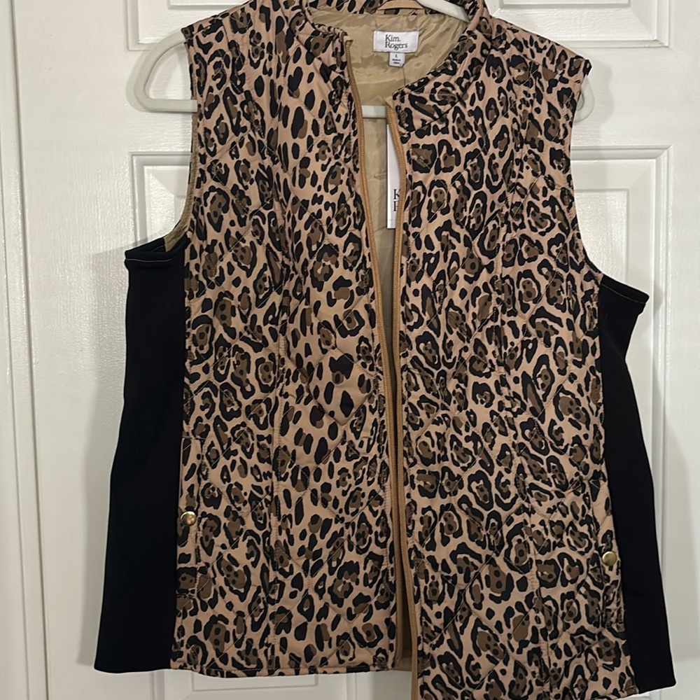 NWT Cheetah Print Vest